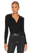 Citizen Of Humanity Black Alba Polo In Black