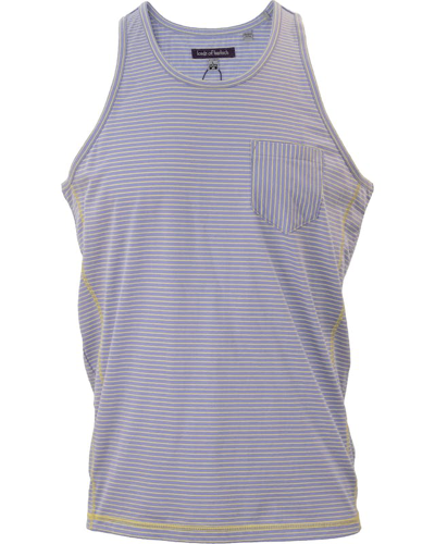 Lords Of Harlech Tristan Tank In Lavender/yellow Stripe