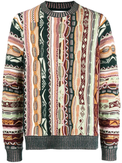 Wood Wood Maglione Beckett Coogi In Misto Lana In Multi