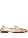 Tory Burch Metallic Medallion Ballet Loafers In Gold