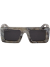 Off-white Leonardo Square-frame Sunglasses In Grey