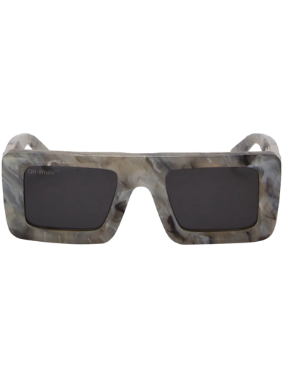 Off-white Leonardo Square-frame Sunglasses In Grey