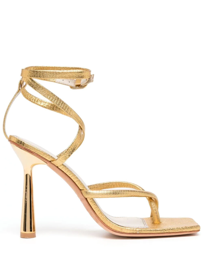 Manning Cartell Show Stopper Heeled Sandals In Gold