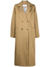 GANNI DOUBLE-BREASTED RECYCLED POLYESTER COAT