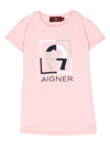AIGNER LOGO-PRINT DETAIL T-SHIRT