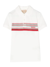 GUCCI EMBROIDERED-LOGO DETAIL POLO SHIRT