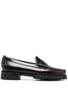 Sebago Black Slip-on Loafers With Lug Sole In Black