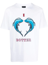 Botter Dolphin Print Cotton Jersey T-shirt In Weiss