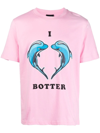 Botter Dolphin Print Cotton Jersey T-shirt In White