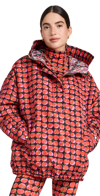 La Doublej Cherry Print Hooded Windbreaker
