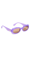 Le Specs Outta Trash 53mm Oval Sunglasses