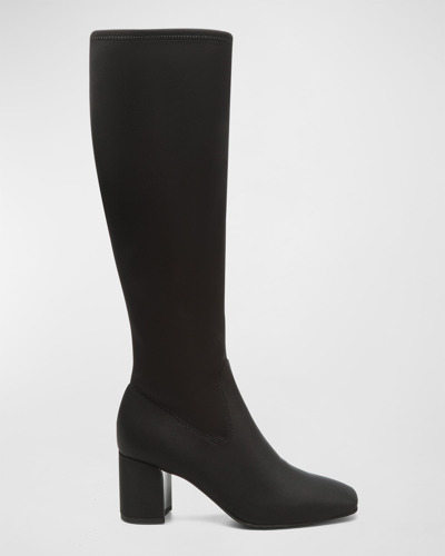 Donald J Pliner Cassidy Stretch Knee Boots In Black