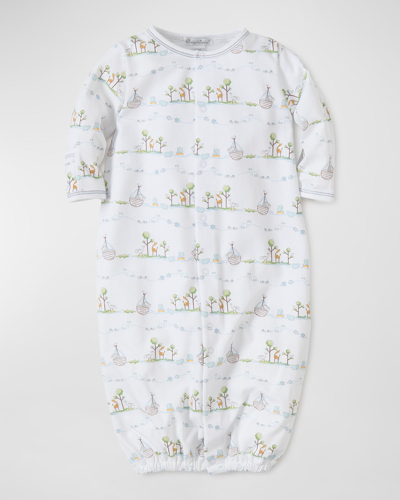 Kissy Kissy Babies' Noah's Ark Printed Convertible Sleep Gown In White