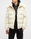 Moncler Men's Maya 70th Laque Puffer Jacket In Beige