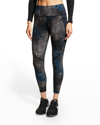 Sweaty Betty Power 7/8 Workout Leggings In Black Geo Shadow