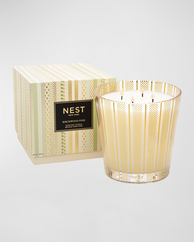 Nest New York Birchwood Pine Luxury 4-wick Candle, 43.7 Oz./ 1239g