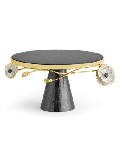 Michael Aram Anemone Cake Stand In Black