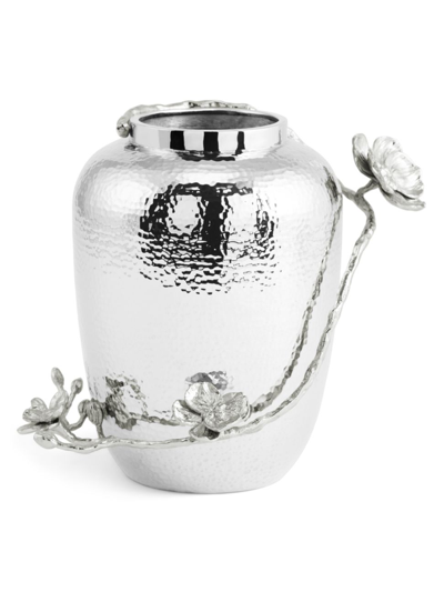 Michael Aram Medium White Orchid Vase In Silver