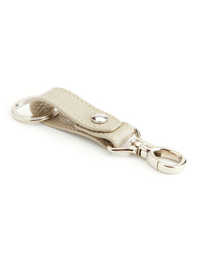 Royce New York Leather Valet Key Chain In Taupe