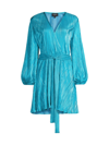 Bardot Bellissa Pleated Minidress In Vibrant Blue