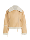 Simkhai Women's Corinne Faux Fur & Faux Leather Jacket In Beige