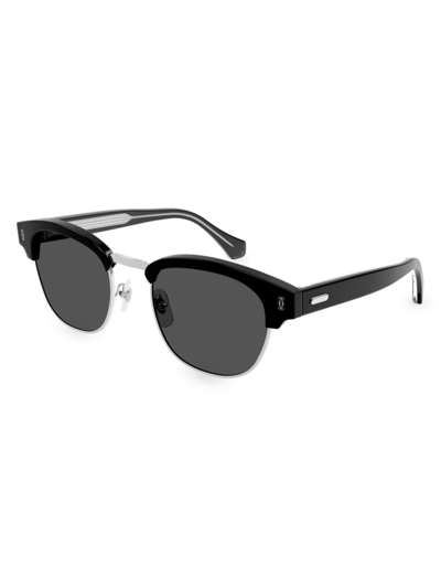 Cartier Essentials Signature C 52mm Square Sunglasses In Black