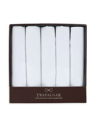 Trafalgar Premium Handkerchief Five-pack In White