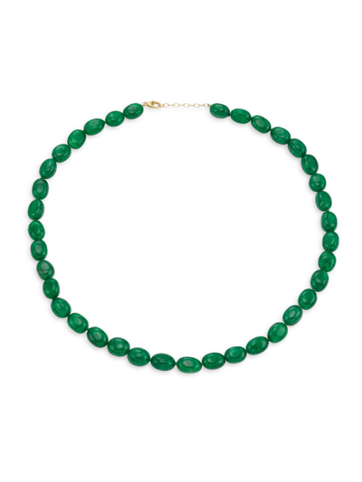Jia Jia Women's Arizona 14k Yellow Gold & Emerald Quartz Beaded Necklace In Green