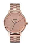 Nixon The Kensington Bracelet Watch, 37mm In Rose Gold