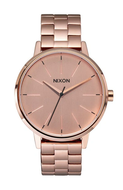 Nixon The Kensington Bracelet Watch, 37mm In Rose Gold