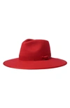 Brixton Jo Felted Wool Rancher Hat In Mars Red