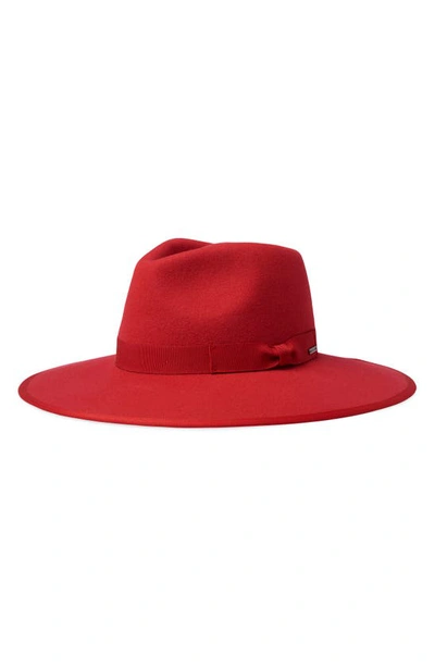 Brixton Jo Felted Wool Rancher Hat In Mars Red