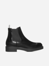 PRADA LEATHER CHELSEA BOOTS