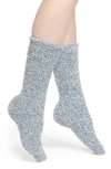 Barefoot Dreams Cozychic® Socks In Heather Dusk/ White
