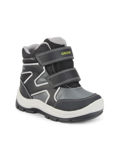 Geox Baby Boy's & Little Boy's High Top Sneakers In Black Grey