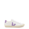 VEJA ESPLAR LEATHER trainers, SNEAKERS, WHITE, LEATHER, ROUND TOE