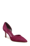Sam Edelman Viv Pointed Toe D'orsay Pump In Mulberry