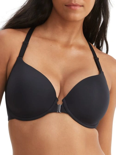 Bare The Effortless Front-close Bra In Black