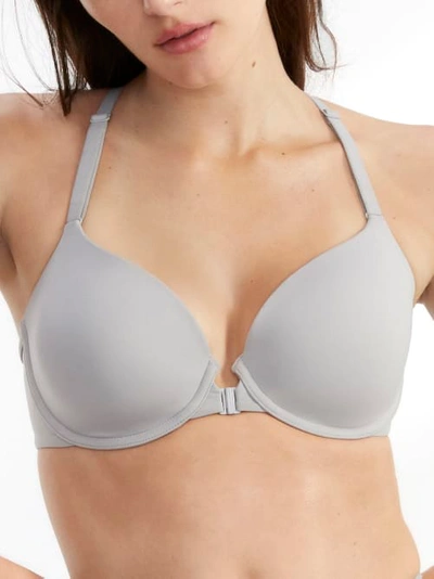 Bare The Effortless Front-close Bra In Smoky
