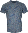 LORDS OF HARLECH LORDS OF HARLECH MAZE YORK FLORAL SEA V-NECK TEE