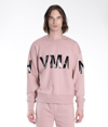 Hvman Chosen To Prevail Crew Sweatshirt In Dusty Pink