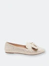 London Rag Bowtop Dewdrops Embellished Casual Bow Mules In Tan