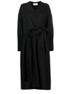 CHRISTIAN WIJNANTS BUTTON-FRONT PLEATED DRESSS