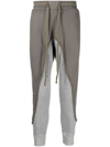 Greg Lauren Patchwork Drawstring Trousers In Green