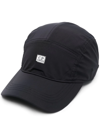 C.p. Company Chrome Logo-patch Shell Cap In Black