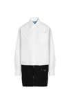 PRADA PRADA WOMEN'S WHITE COTTON DRESS,P3H5710URF0964 40