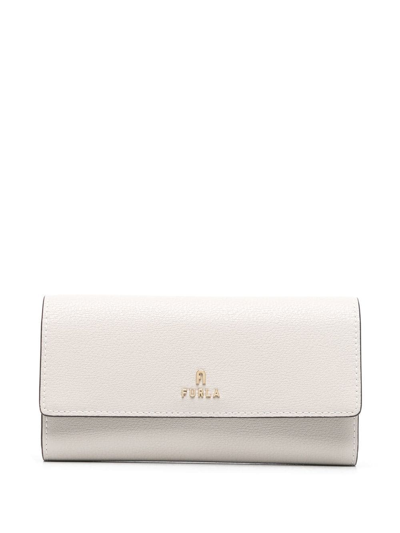 Furla Logo-plaque Continental Wallet In Pink