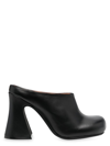 Marni Sabot Mid Block Heel Slip-on Mules In Black