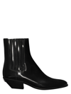 DOLCE & GABBANA WOMEN'S ANKLE BOOTS - DOLCE & GABBANA - IN BLACK LEATHER