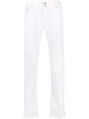 Jacob Cohen Low-rise Slim-fit Jeans In Weiss